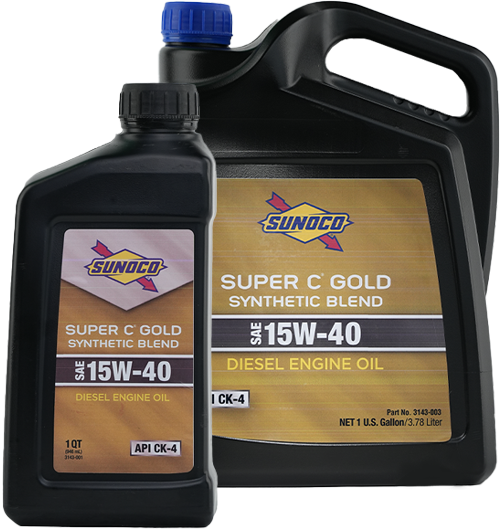 Sunoco Super C Gold Synthetic Blend Sae 15w-40 Ck-4 Diesel Engine Oil