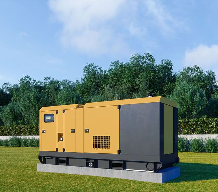 generador eléctricos sobre la grama